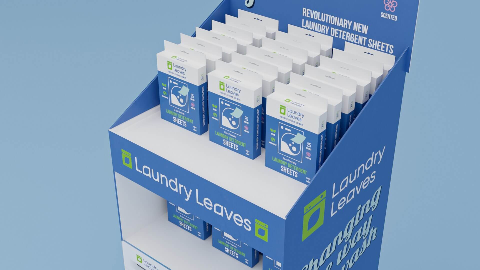 laundry leaves boxes